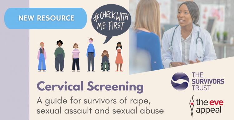 #CheckWithMeFirst Guide poster with logos and picture of nurse talking to female patient #CheckWithMeFirst Guide poster with logos and picture of nurse talking to female patient