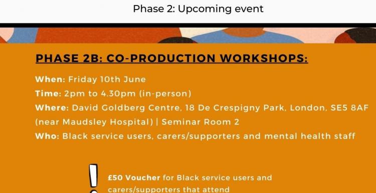 Co-production workshop poster