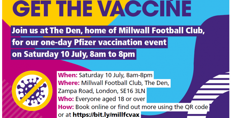 Millwall vaccine event information