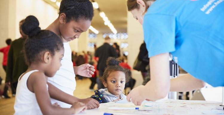 children at healthwatch southwark stall children at healthwatch southwark stall