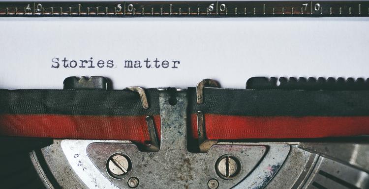 stories matter typewriter