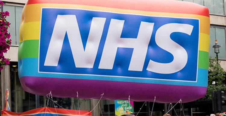 nhs sign in lgbtq pride banner