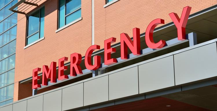 Emergency department sign