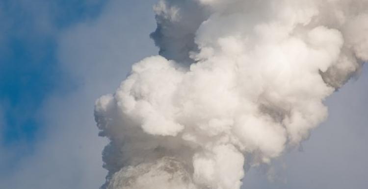 Smoke coming from a chimney