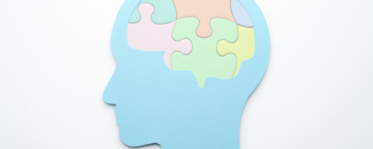 Brain made out of a jigsaw