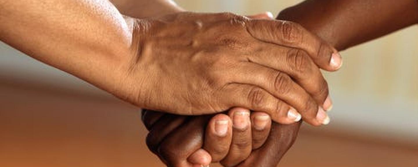 Holding hands
