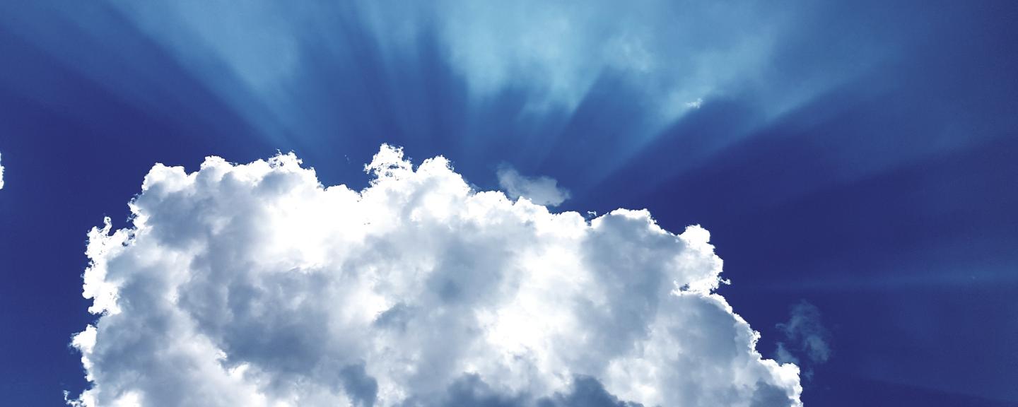 image of the blue sky