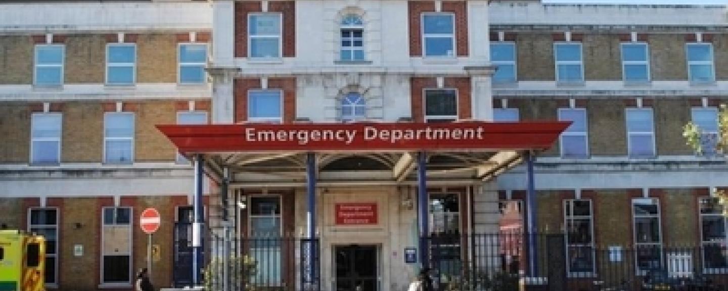 Kings college Hospital accident and emergency department building