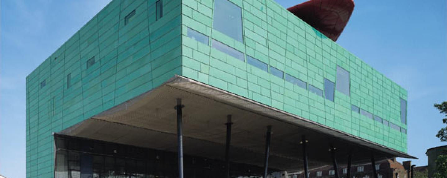 Peckham Library building in winter