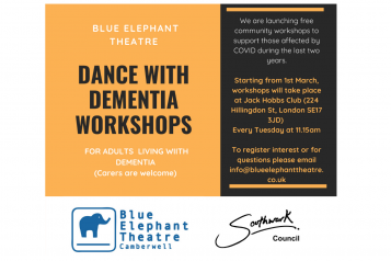 Dance with Dementia Poster- Info repeated below