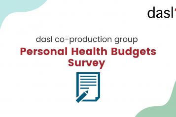 Disability Advice Service Lambeth PHBs cover image co-production group - personal health budgets survey