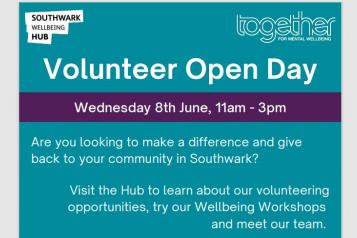 Volunteer open day poster