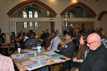 Event attendees sat down facing front