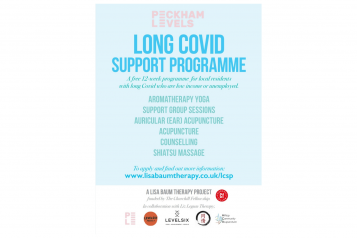 Long Covid Support Programme flyer- all info below