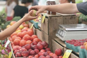 Market stall of fruit and veg