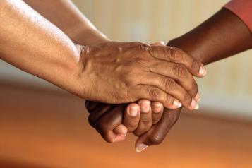 Holding hands