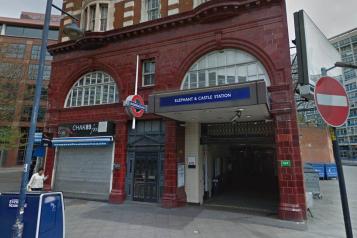 The front of Elephant and Castle tube station
