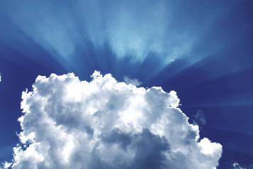 image of the blue sky