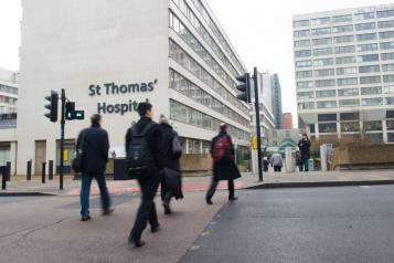 Guys and St Thomas hospital building from outside