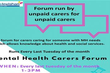 lewisham carers mental health forum engagement