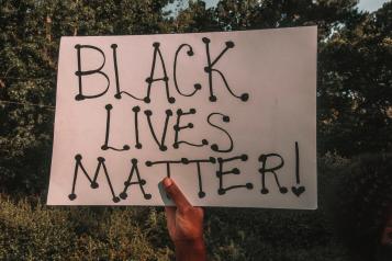 Black Lives Matter protest sign 