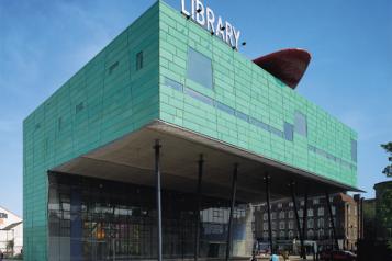 Peckham Library building in winter