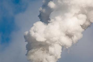 Smoke coming from a chimney