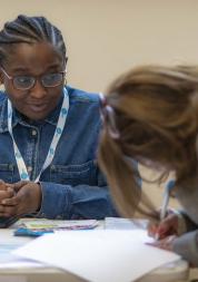 Healthwatch Southwark volunteer gathering feedback