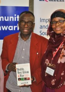 TAPAC Youth & PAAMA UK three faith group leaders in front of community southwark banner